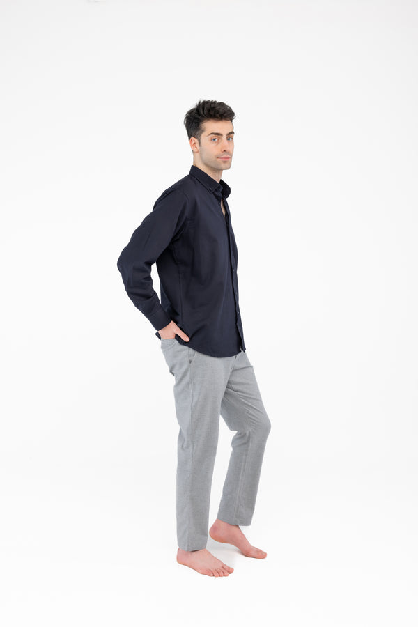 %100 Pamuk Gri Pantolon