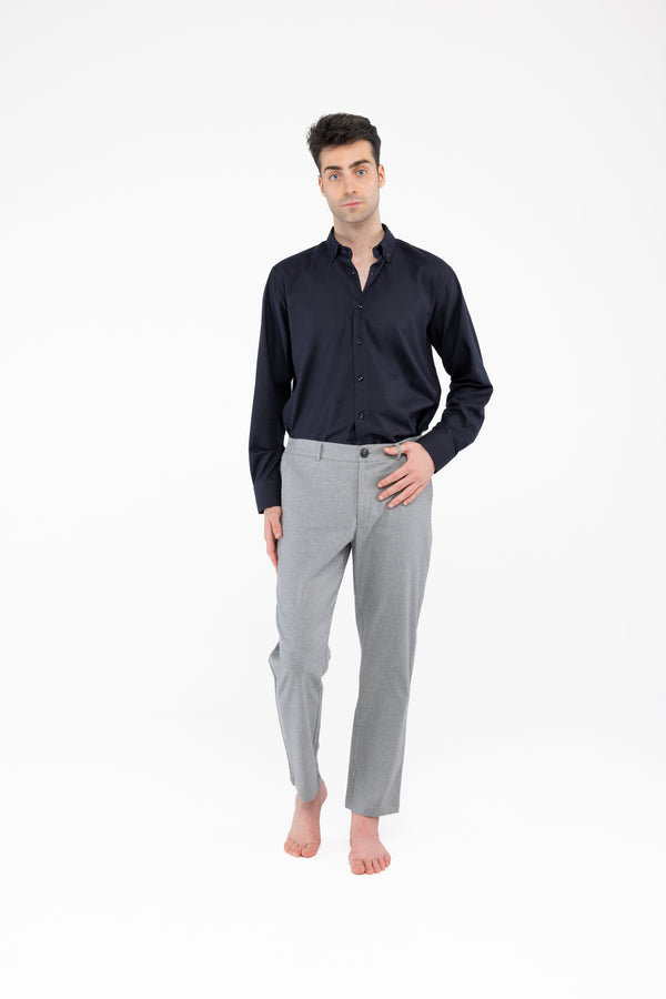 %100 Pamuk Gri Pantolon