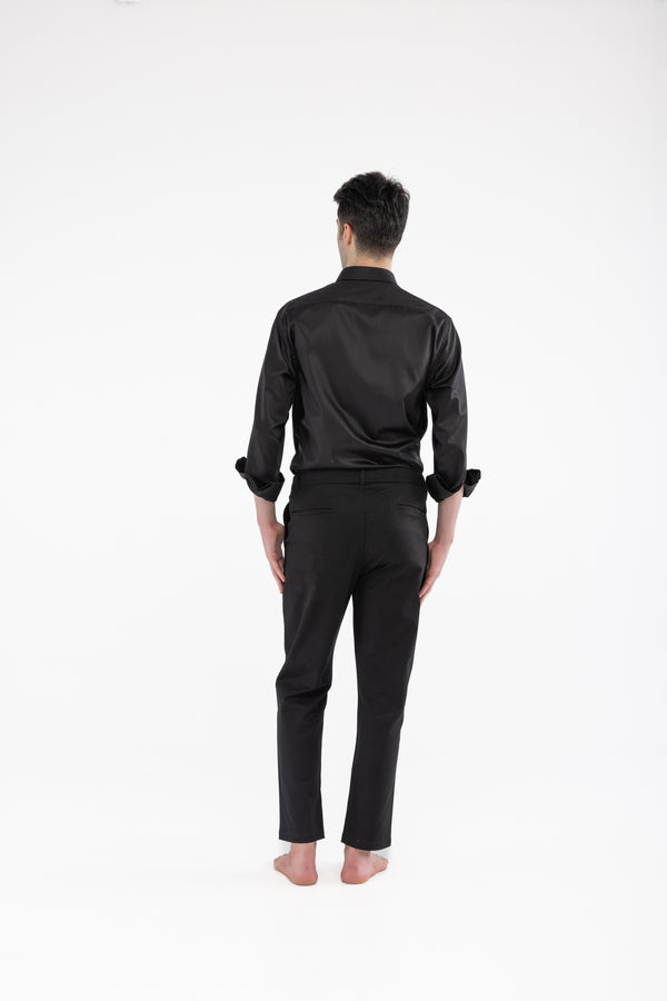 %100 Pamuk Siyah Pantolon