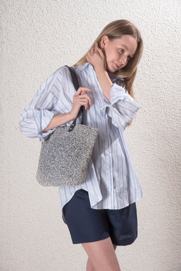 El Yapımı Hasır İp Plaj Çantası