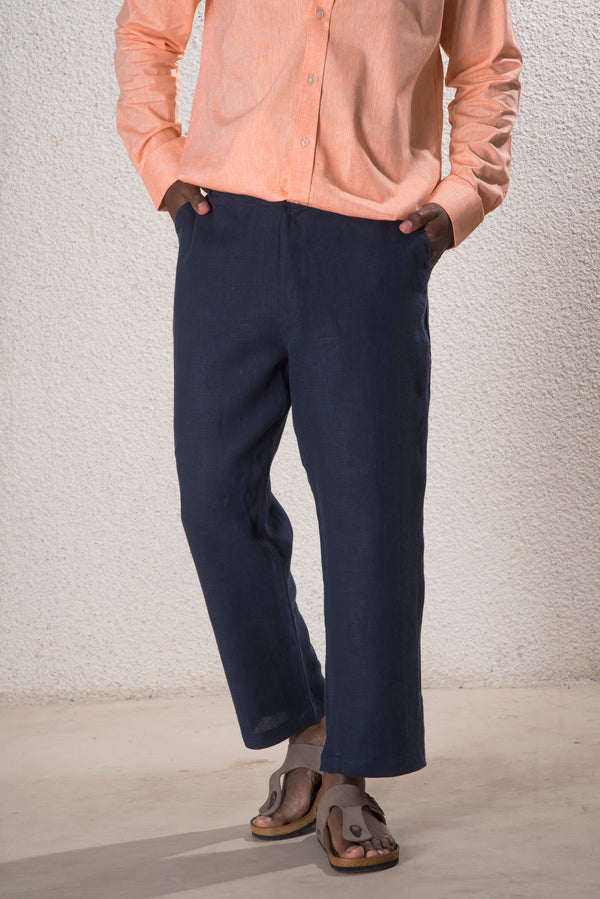 Erkek %100 Keten Pantolon