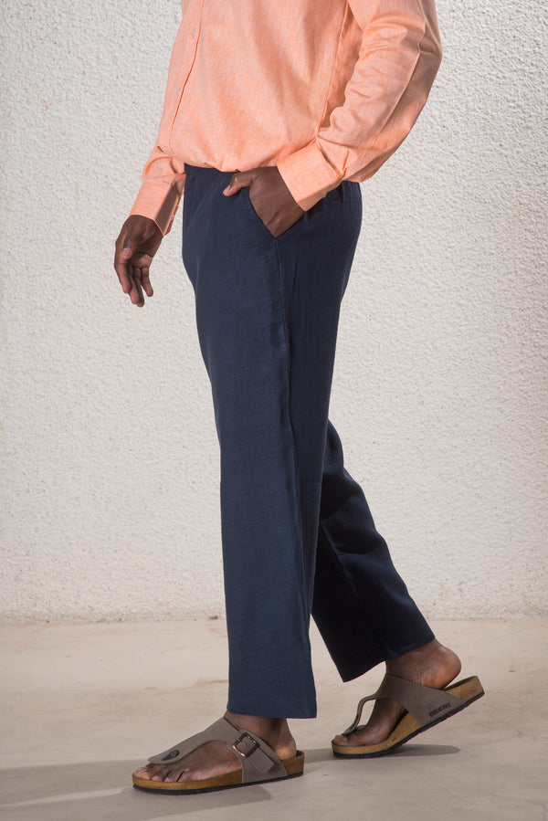 Erkek %100 Keten Pantolon