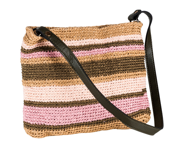 El Yapımı Örgü İp Renkli Plaj Çantası