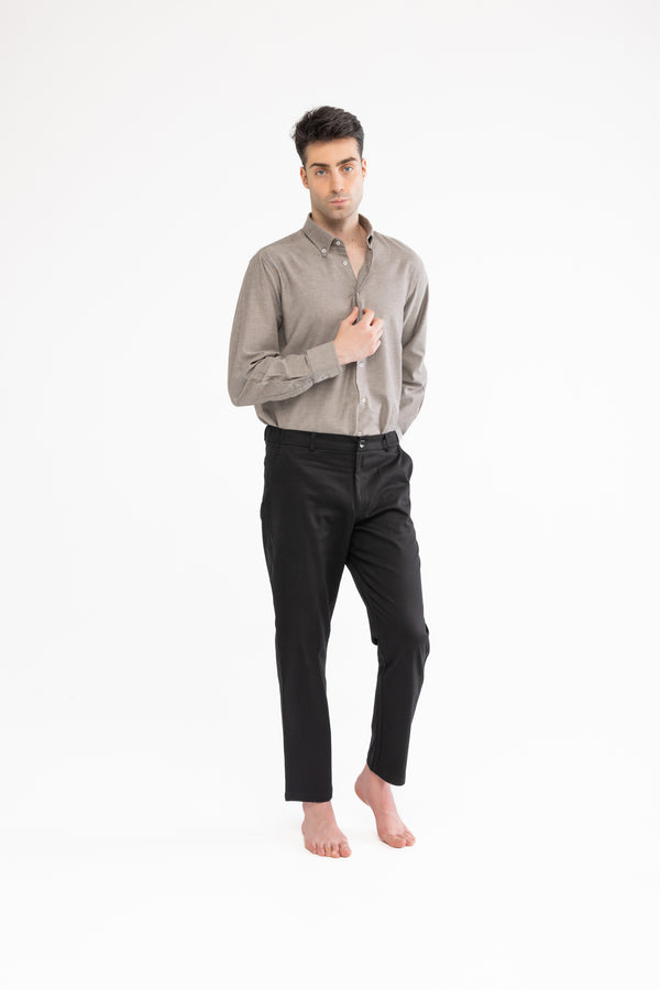 %100 Pamuk Siyah Pantolon