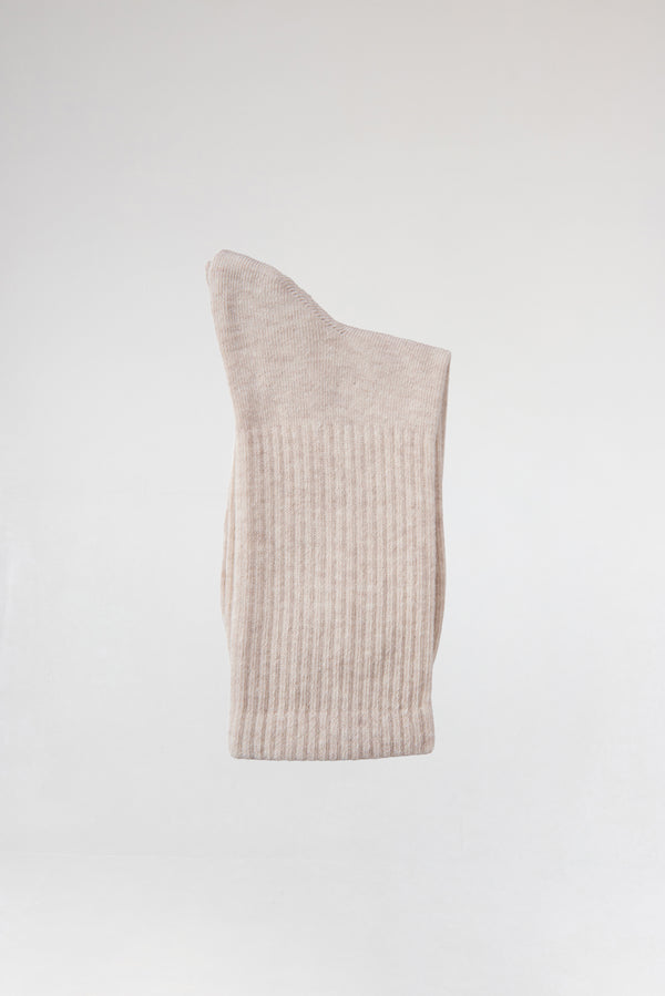 3'lü Bej Kadın Pamuk Çorap