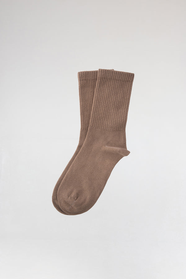 3'lü Kahverengi Kadın Pamuk Çorap