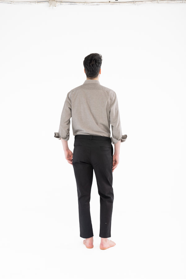 %100 Pamuk Siyah Pantolon