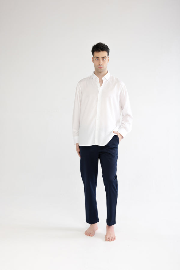 %100 Pamuk Lacivert Pantolon