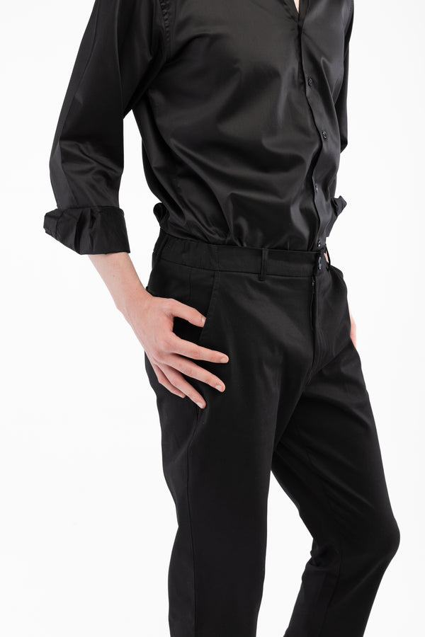 %100 Pamuk Siyah Pantolon