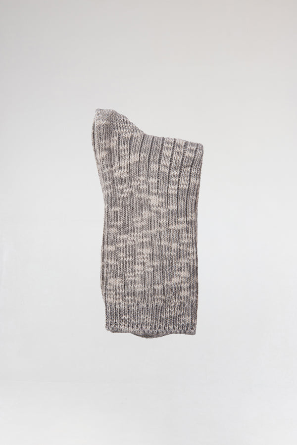 3'lü Flamlı Gri Kadın Pamuk Çorap