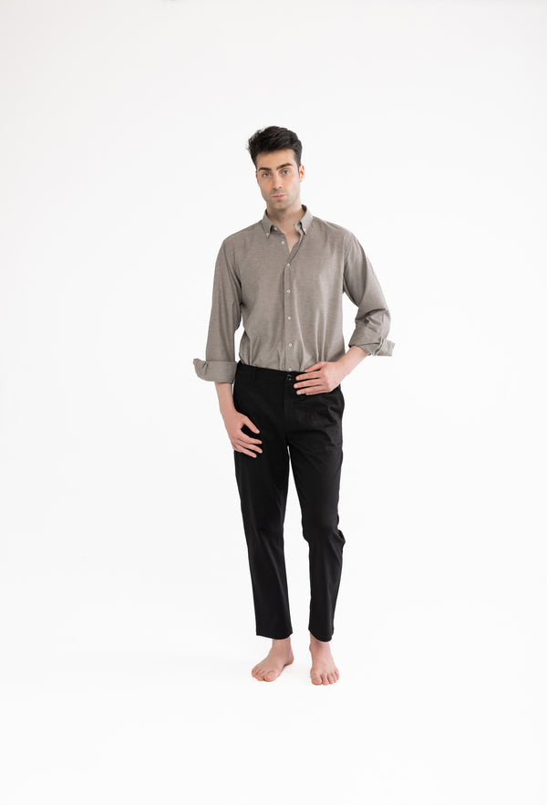 %100 Pamuk Siyah Pantolon